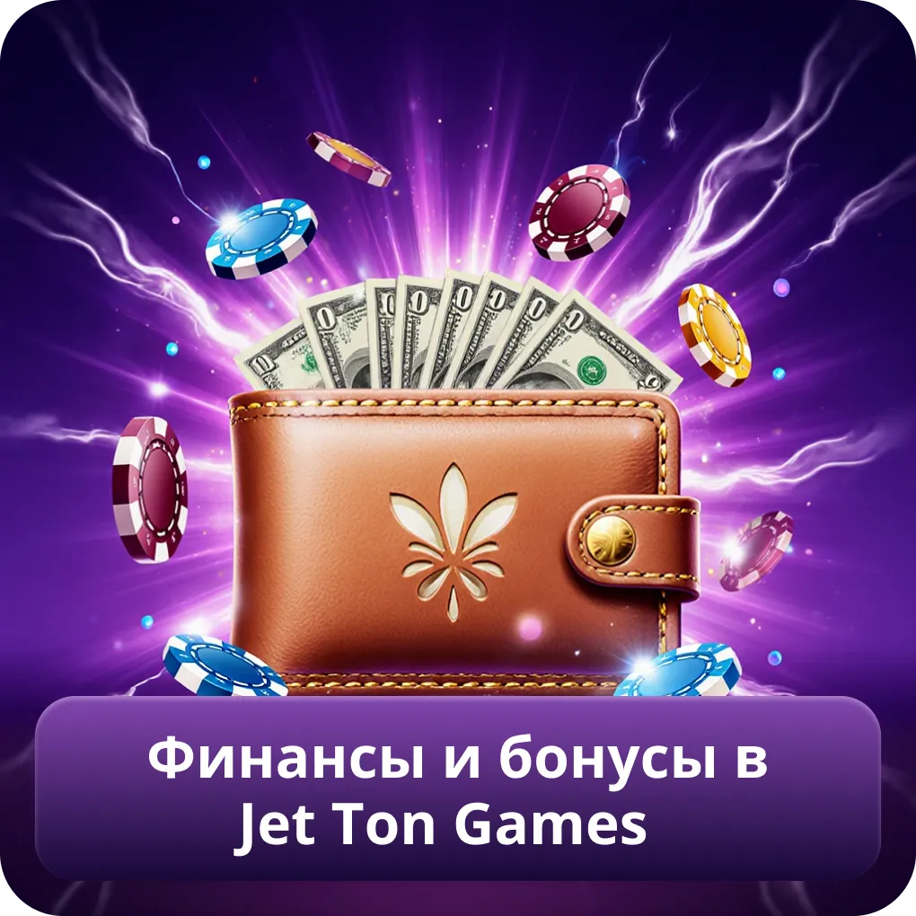 Финансы и бонусы в Jet Ton Games